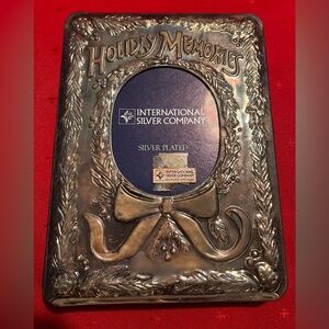 Vintage Silver Plated Holiday Frame